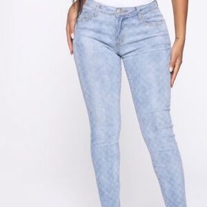 Light Blue Women's High-Rise Skinny Jeans